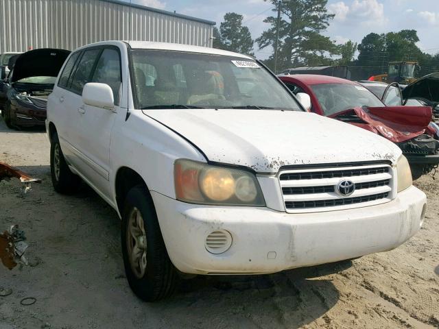 JTEGF21A710017195 - 2001 TOYOTA HIGHLANDER WHITE photo 1