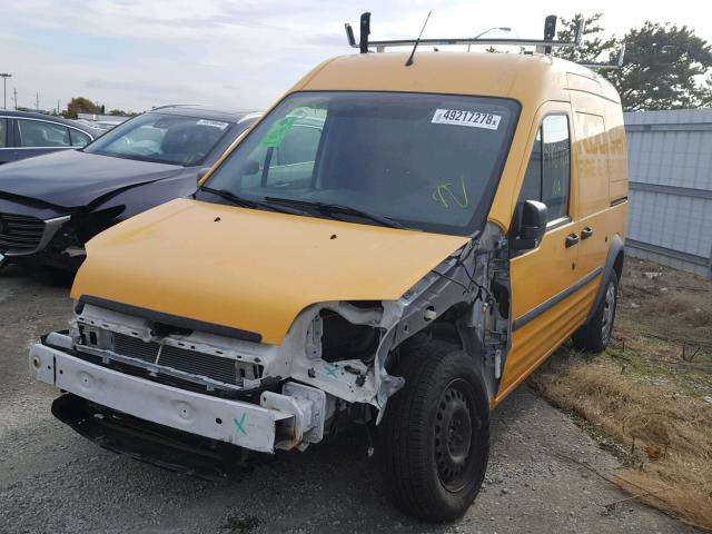 NM0LS7AN4DT167280 - 2013 FORD TRANSIT CO YELLOW photo 2