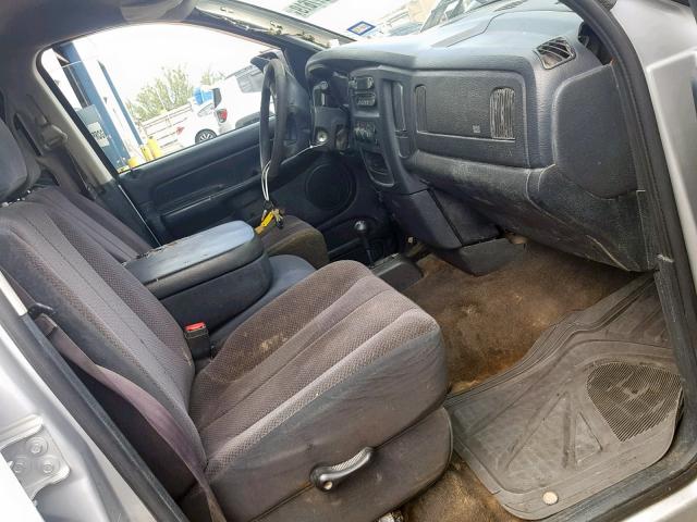 3D7KU28C43G813919 - 2003 DODGE RAM 2500 S ვერცხლისფერი ფოტო 5