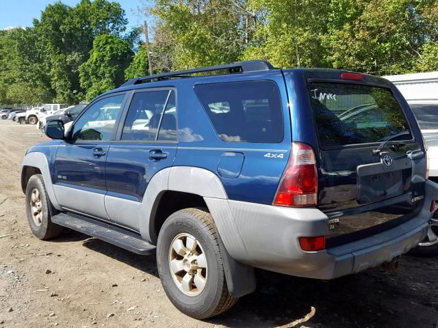 JTEBU14R938006182 - 2003 TOYOTA 4RUNNER SR BLUE photo 3