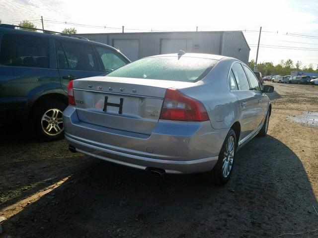 YV1AH992791095437 - 2009 VOLVO S80 T6 SILVER photo 4