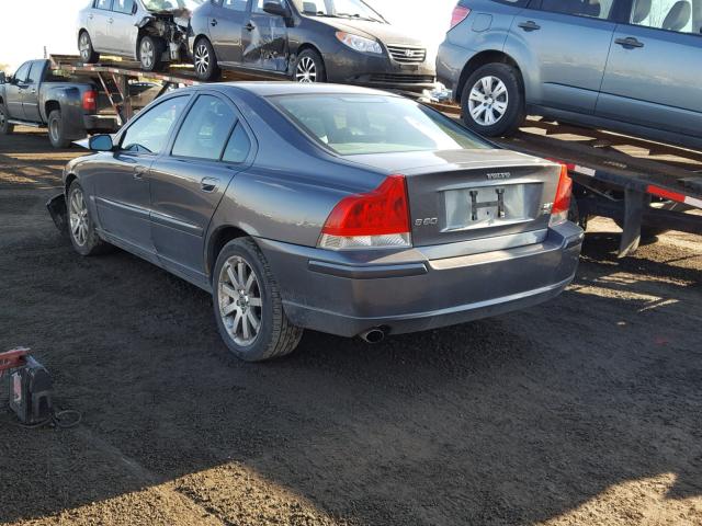 YV1RH592962522408 - 2006 VOLVO S60 2.5T CHARCOAL photo 3