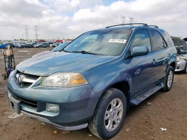 2HNYD18655H500352 - 2005 ACURA MDX TOURIN BLUE photo 2