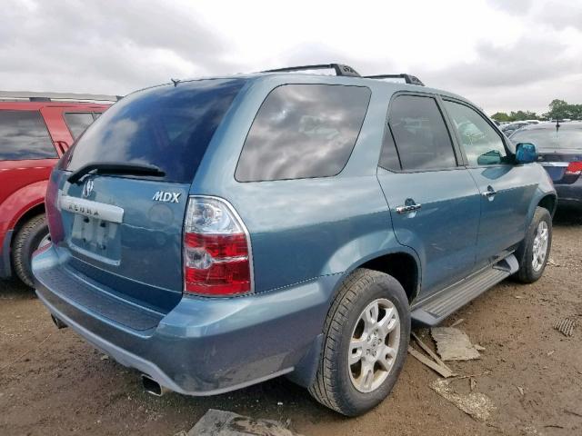 2HNYD18655H500352 - 2005 ACURA MDX TOURIN BLUE photo 4