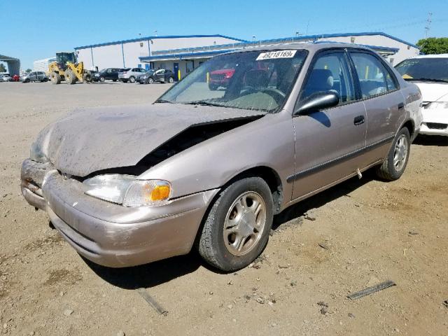 1Y1SK52832Z424317 - 2002 CHEVROLET GEO PRIZM 金色 照片 2