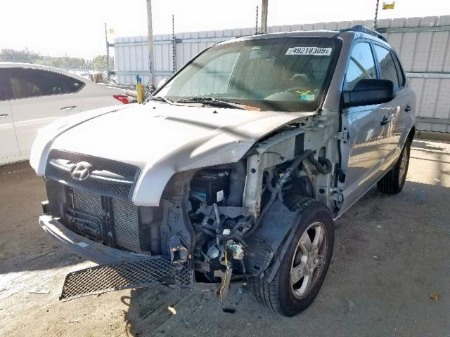 KM8JM12B55U105822 - 2005 HYUNDAI TUCSON GL GRAY photo 2