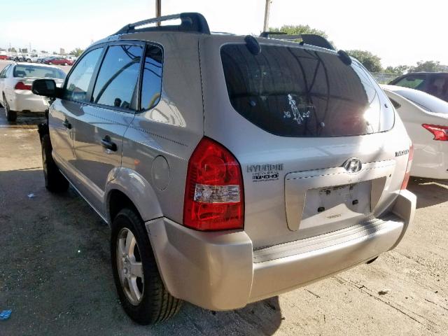 KM8JM12B55U105822 - 2005 HYUNDAI TUCSON GL GRAY photo 3