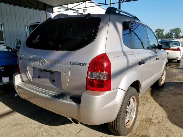 KM8JM12B55U105822 - 2005 HYUNDAI TUCSON GL GRAY photo 4