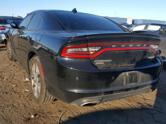 2C3CDXJGXFH742680 - 2015 DODGE CHARGER SX BLACK photo 3