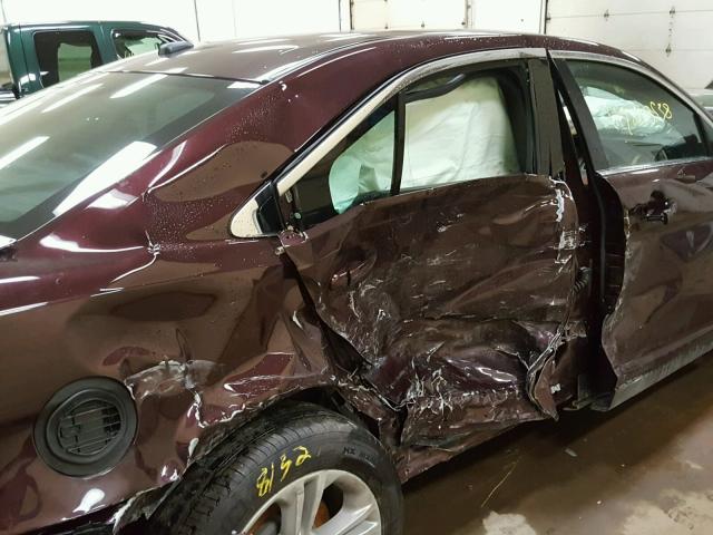 1FAHP2E87JG123298 - 2018 FORD TAURUS SEL MAROON photo 9