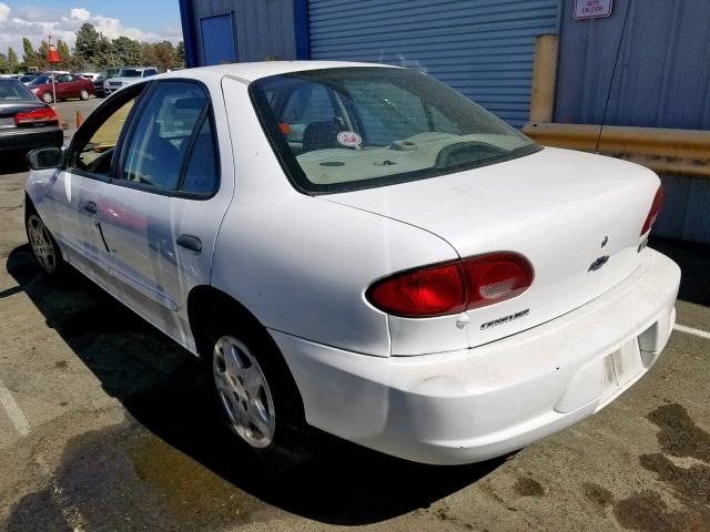 3G1JC524X1S213985 - 2001 CHEVROLET CAVALIER B WHITE photo 3