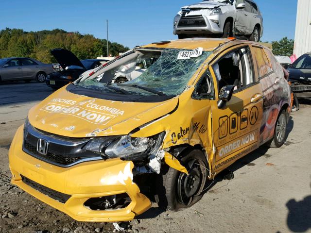 3HGGK5H44JM730412 - 2018 HONDA FIT LX YELLOW photo 2