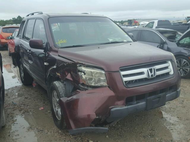 5FNYF28318B019875 - 2008 HONDA PILOT SE MAROON photo 1