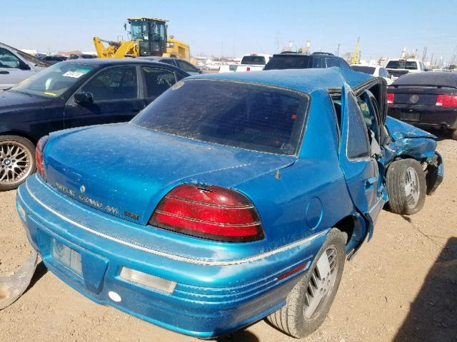 1G2NE55M7RM621648 - 1994 PONTIAC GRAND AM S TEAL photo 4