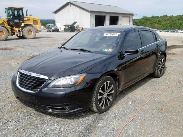 1C3CCBBG6DN718045 - 2013 CHRYSLER 200 TOURIN BLACK photo 2