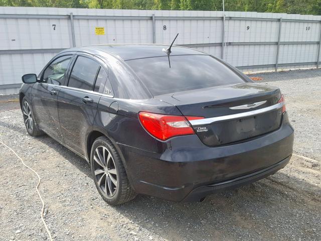 1C3CCBBG6DN718045 - 2013 CHRYSLER 200 TOURIN BLACK photo 3