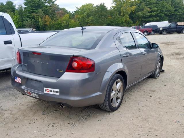 1B3BD2FG5BN577921 - 2011 DODGE AVENGER LU GRAY photo 4