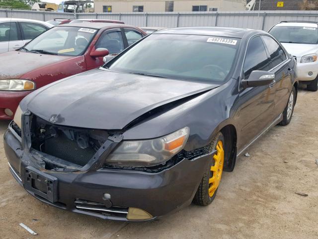 JH4KB2F36AC001636 - 2010 ACURA RL BLACK photo 2