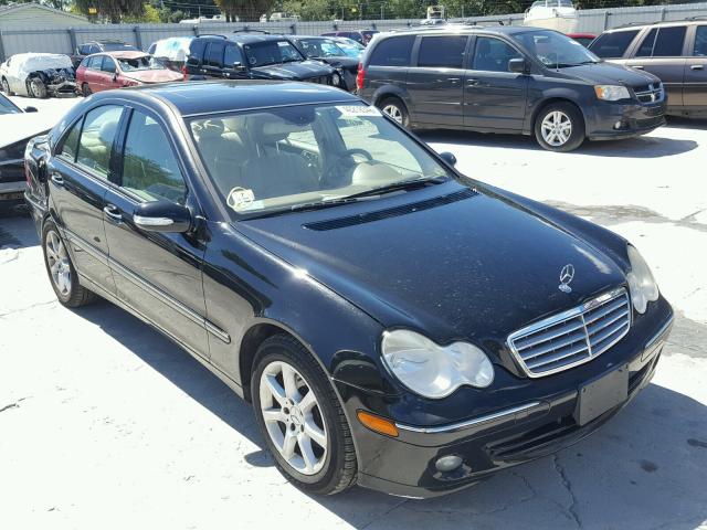 WDBRF92H47F887167 - 2007 MERCEDES-BENZ C 280 4MAT BLACK photo 1