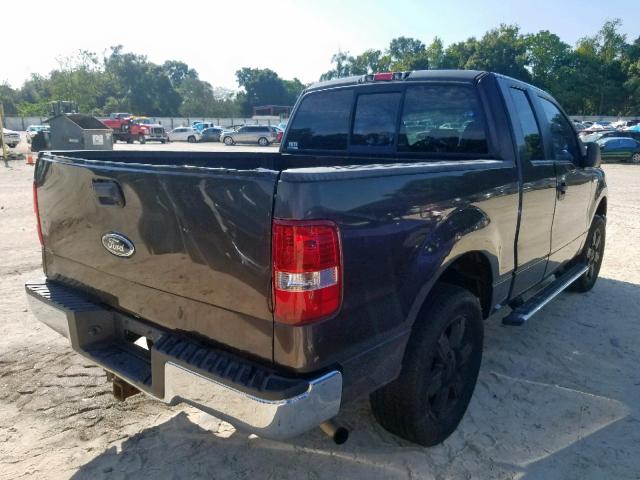 1FTRX12515FB24915 - 2005 FORD F150 BROWN photo 4