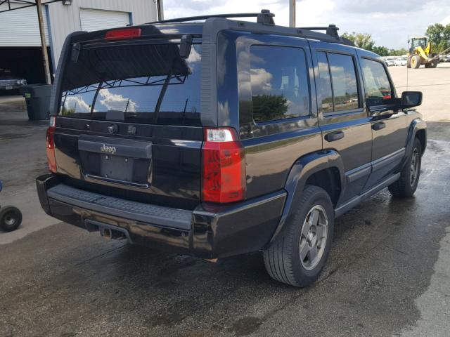 1J8HH48N46C248013 - 2006 JEEP COMMANDER BLACK photo 4