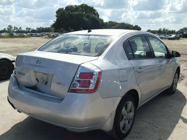 3N1AB61E67L606317 - 2007 NISSAN SENTRA 2.0 SILVER photo 4