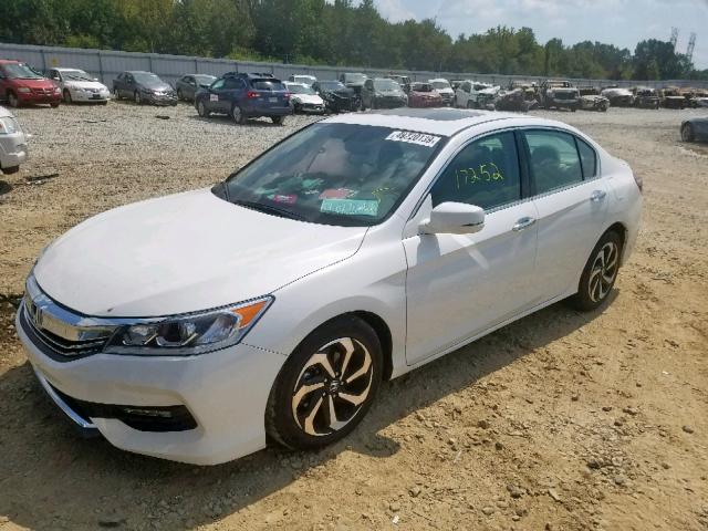 1HGCR3F87GA030894 - 2016 HONDA ACCORD EXL WHITE photo 2