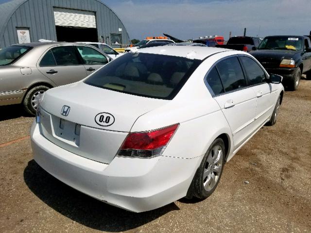 JHMCP26878C042191 - 2008 HONDA ACCORD EXL WHITE photo 4