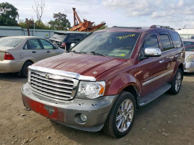 1A8HW58277F512682 - 2007 CHRYSLER ASPEN LIMI BURGUNDY photo 2