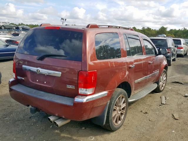 1A8HW58277F512682 - 2007 CHRYSLER ASPEN LIMI BURGUNDY photo 4