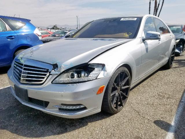 WDDNG7BB2BA367896 - 2011 MERCEDES-BENZ S 550 SILVER photo 2