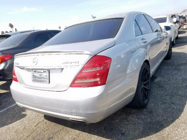 WDDNG7BB2BA367896 - 2011 MERCEDES-BENZ S 550 SILVER photo 4