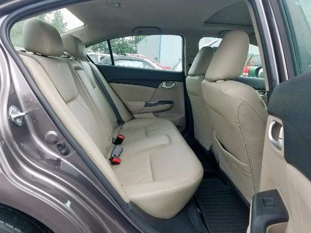 19XFB2F93FE266439 - 2015 HONDA CIVIC EXL 灰色 照片 6