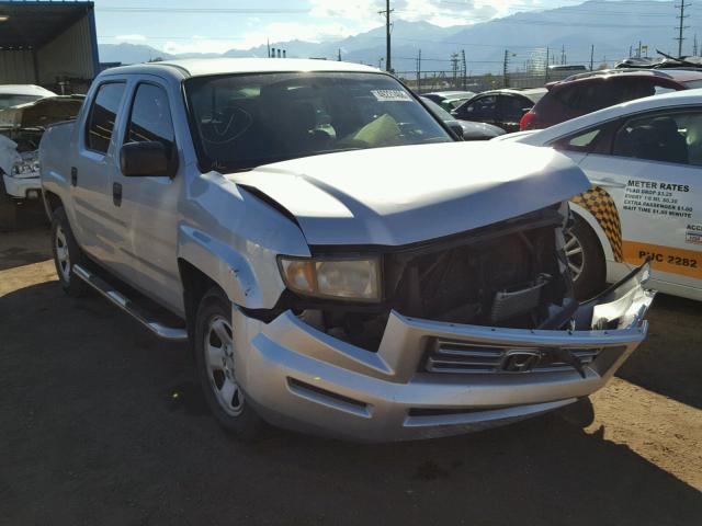 2HJYK16227H543346 - 2007 HONDA RIDGELINE SILVER photo 1