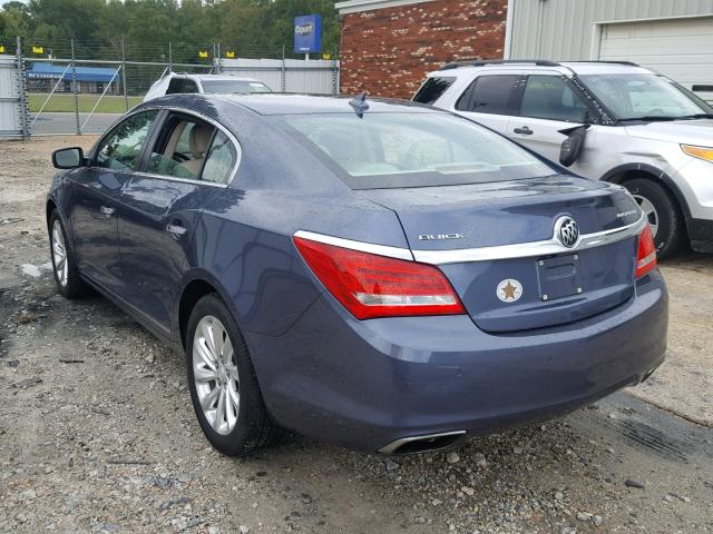 1G4GB5G3XEF176754 - 2014 BUICK LACROSSE BLUE photo 3