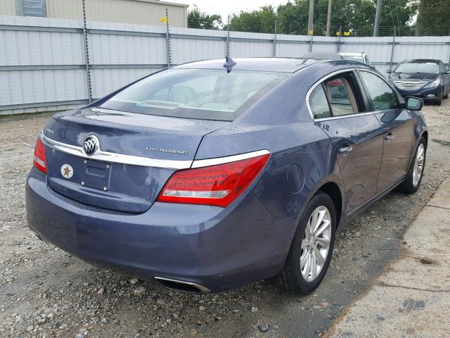 1G4GB5G3XEF176754 - 2014 BUICK LACROSSE BLUE photo 4