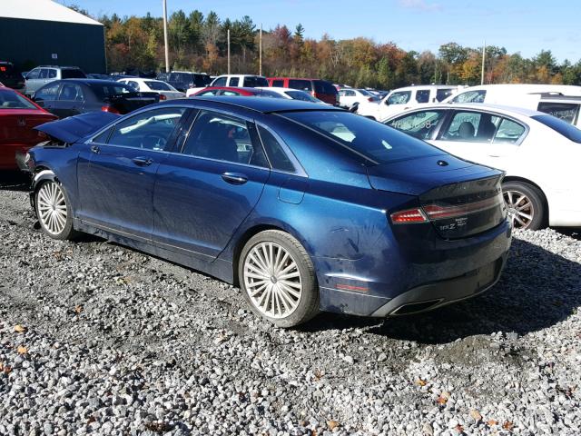 3LN6L5F9XHR601962 - 2017 LINCOLN MKZ RESERV BLUE photo 3