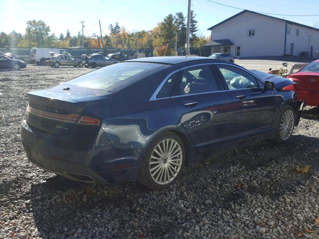 3LN6L5F9XHR601962 - 2017 LINCOLN MKZ RESERV BLUE photo 4