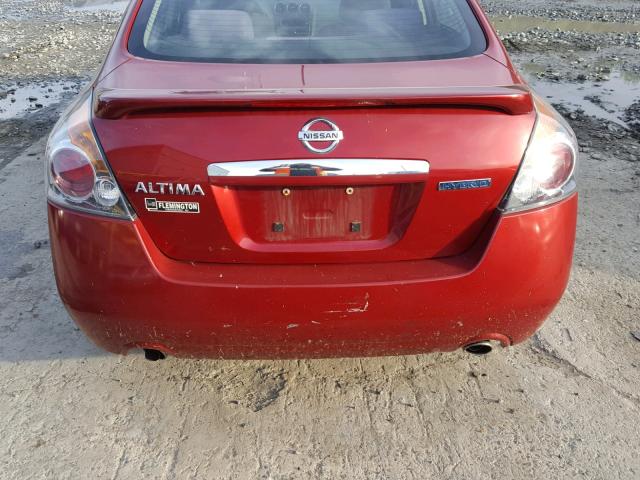 1N4CL21E98C239783 - 2008 NISSAN ALTIMA HYB BURGUNDY photo 9