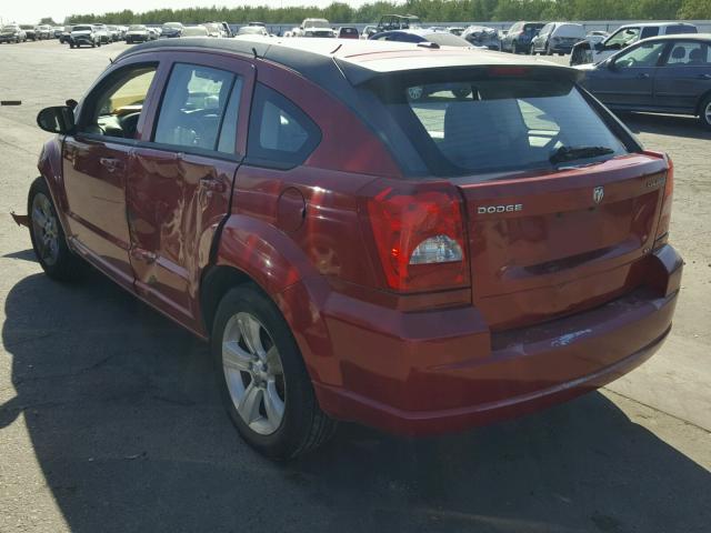 1B3CB4HA9AD602094 - 2010 DODGE CALIBER SX RED photo 3