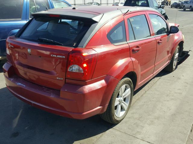 1B3CB4HA9AD602094 - 2010 DODGE CALIBER SX RED photo 4