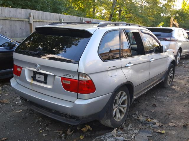 5UXFB53536LV27884 - 2006 BMW X5 4.4I SILVER photo 4