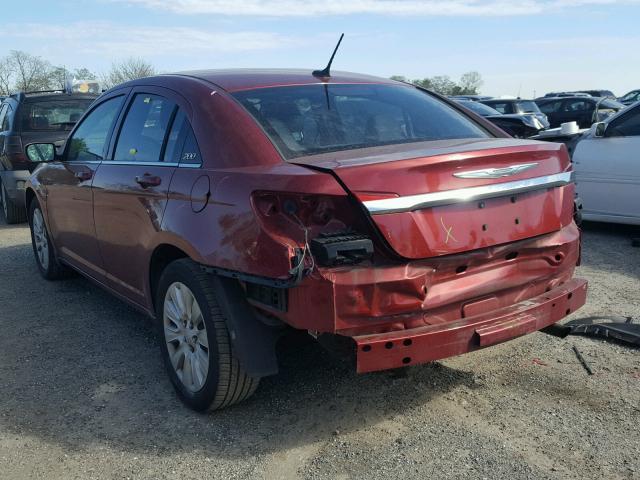 1C3CCBAB5CN320121 - 2012 CHRYSLER 200 LX RED photo 3