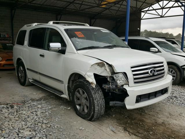 5N3AA08C05N809964 - 2005 INFINITI QX56 WHITE photo 1