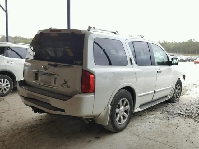 5N3AA08C05N809964 - 2005 INFINITI QX56 WHITE photo 4