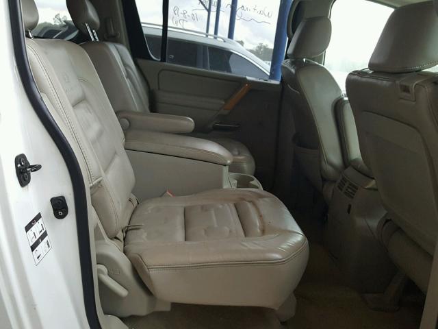 5N3AA08C05N809964 - 2005 INFINITI QX56 WHITE photo 6