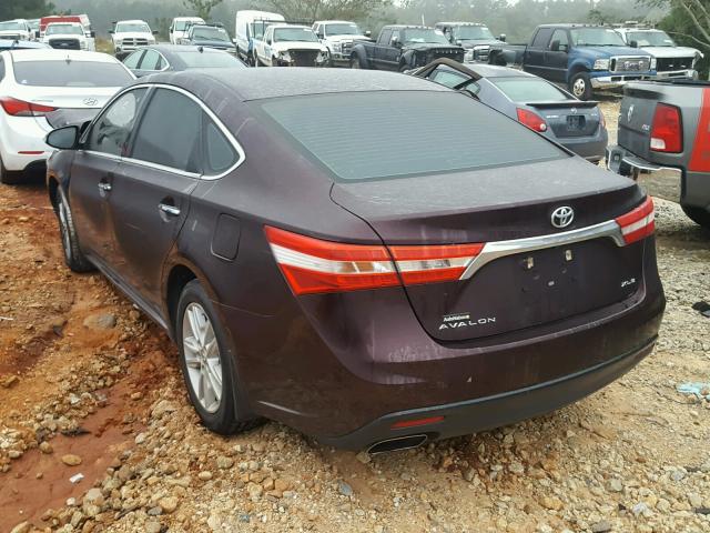 4T1BK1EB1DU033697 - 2013 TOYOTA AVALON BAS PURPLE photo 3