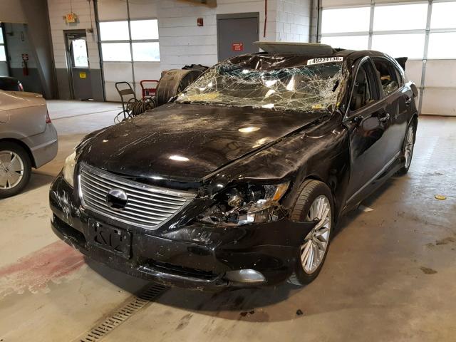 JTHDU46F485007488 - 2008 LEXUS LS 600HL BLACK photo 2