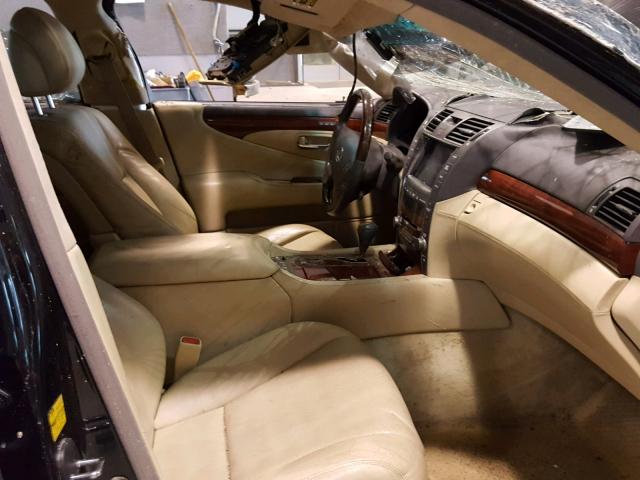 JTHDU46F485007488 - 2008 LEXUS LS 600HL BLACK photo 5