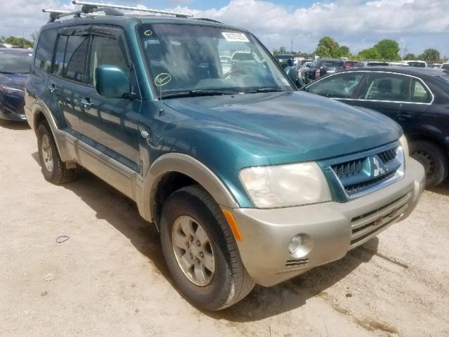 JA4NW51S03J044073 - 2003 MITSUBISHI MONTERO LI GREEN photo 1